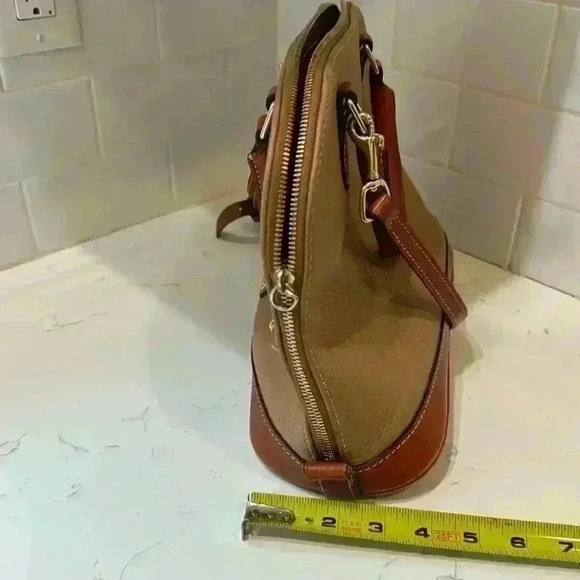 DOONEY & BOURKE Pebbled Grain Zip Zip Satchel Pre-Owned - Picture 9 of 16